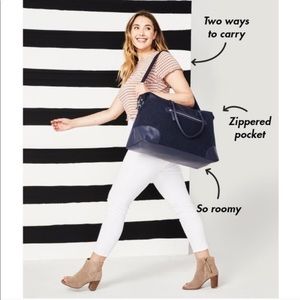 NWT felt weekender bag